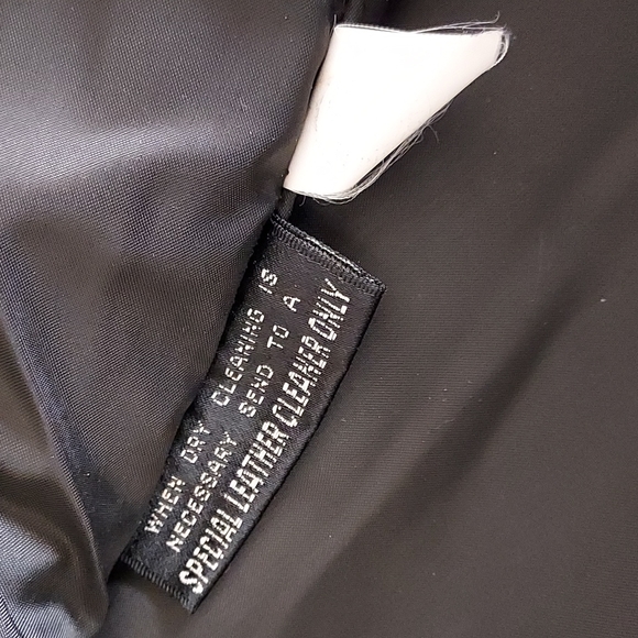 Mens black Thick Leather Motorcycle Jacket size 42 Byrnes & Baker - Picture 8 of 8